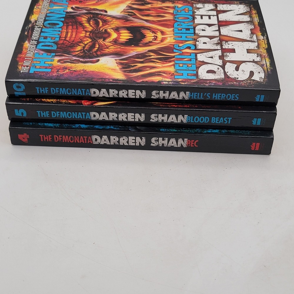 Darren Shan The Demonata Paperback Lot Bec Blood Beast Hell's Heroes Good
